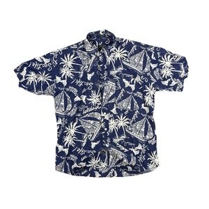Chaps Ralph Lauren M Mens Tropical Short Sleeve Dress Shirt